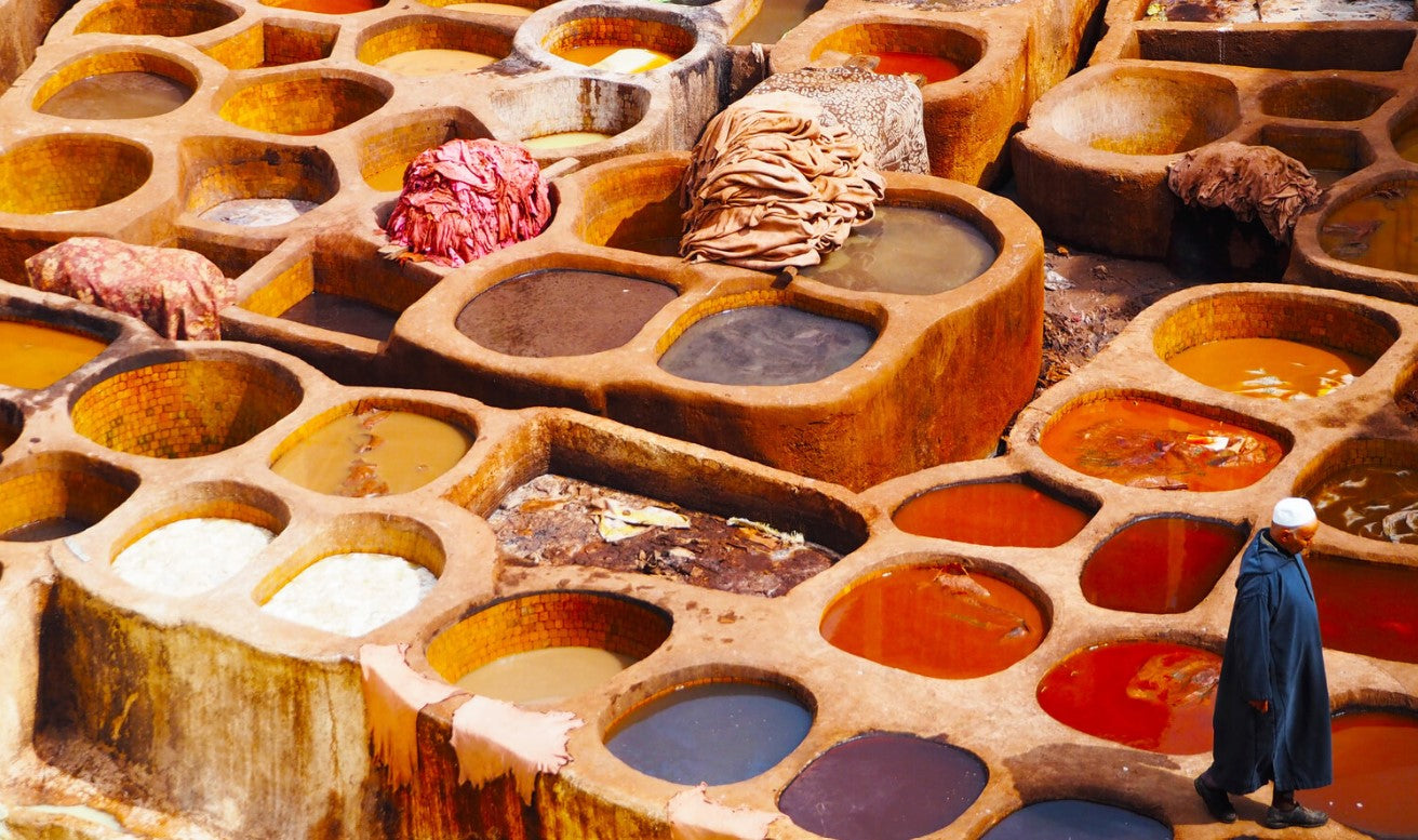 An open air tannery