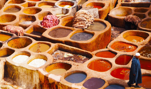 An open air tannery