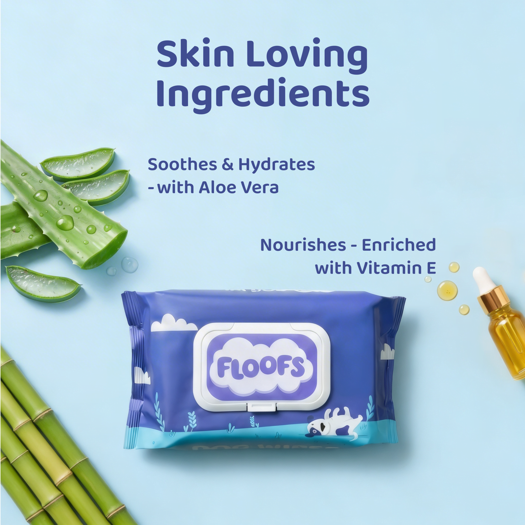 Floofs Pet Wipes - For Cats & Dogs