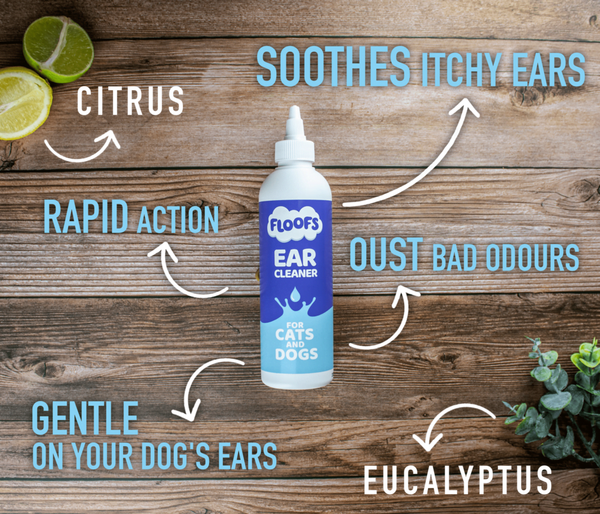 Floofs Pet Ear Cleaner - For Cats & Dogs
