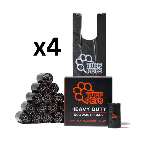 Tuff Pets Biodegradable Dog Poo Bags x4
